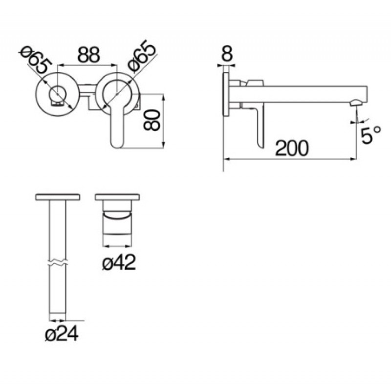 Смеситель для раковины Nobili ABC AB87199/1CR