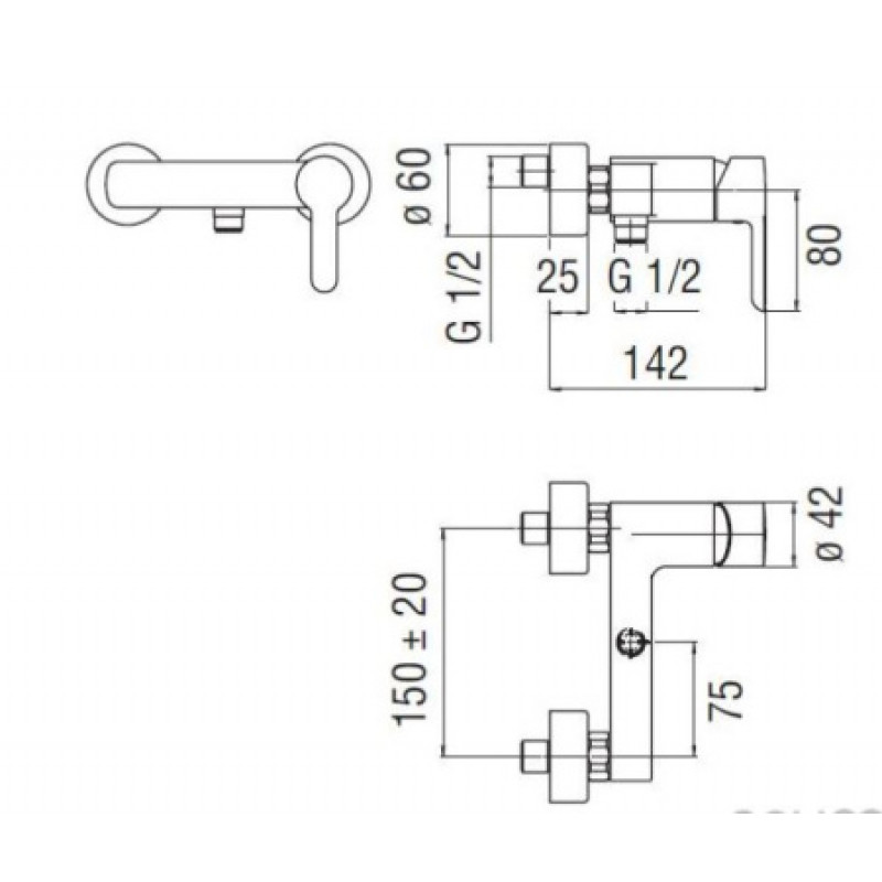 Смеситель для душа Nobili ABC AB87130CR