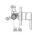Змішувач для душу Nobili ABC AB87108CR