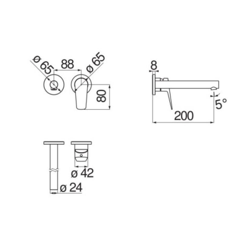 Смеситель для раковины Nobili Sky SY97199/1CR