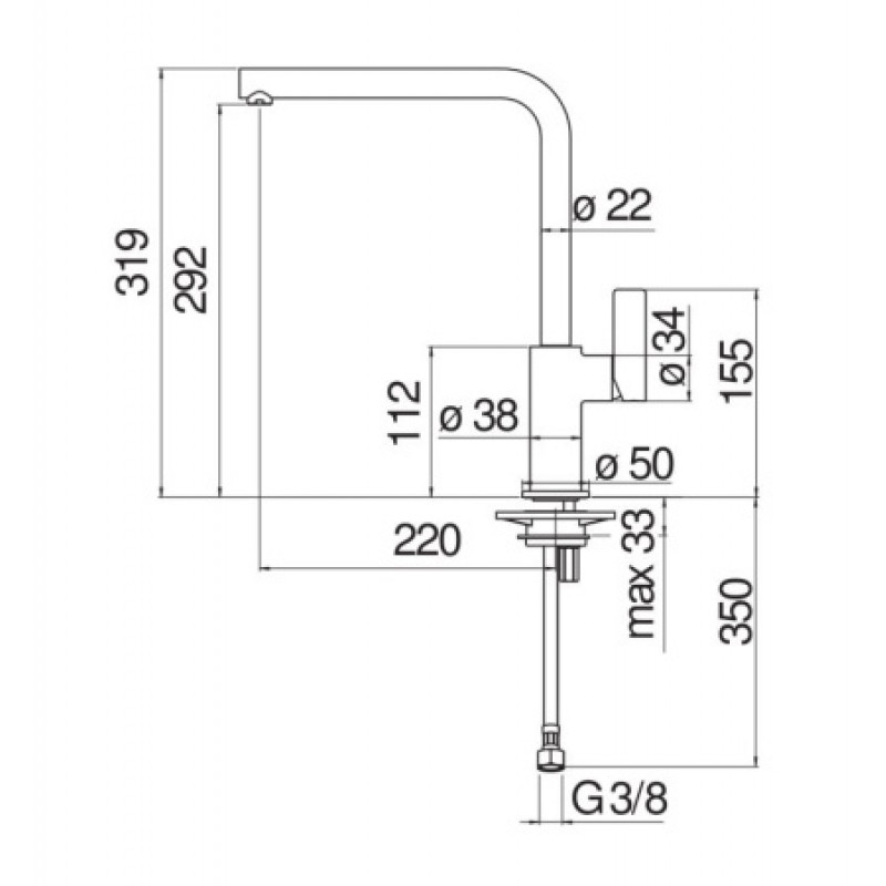 Смеситель для кухни Nobili Flag FL96133CR