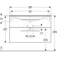 Комплект (тумба+раковина) Geberit Selnova Square 1000х500 501.245.00.1