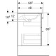 Комплект (тумба+раковина) Geberit Selnova Square 1000х500 501.245.00.1