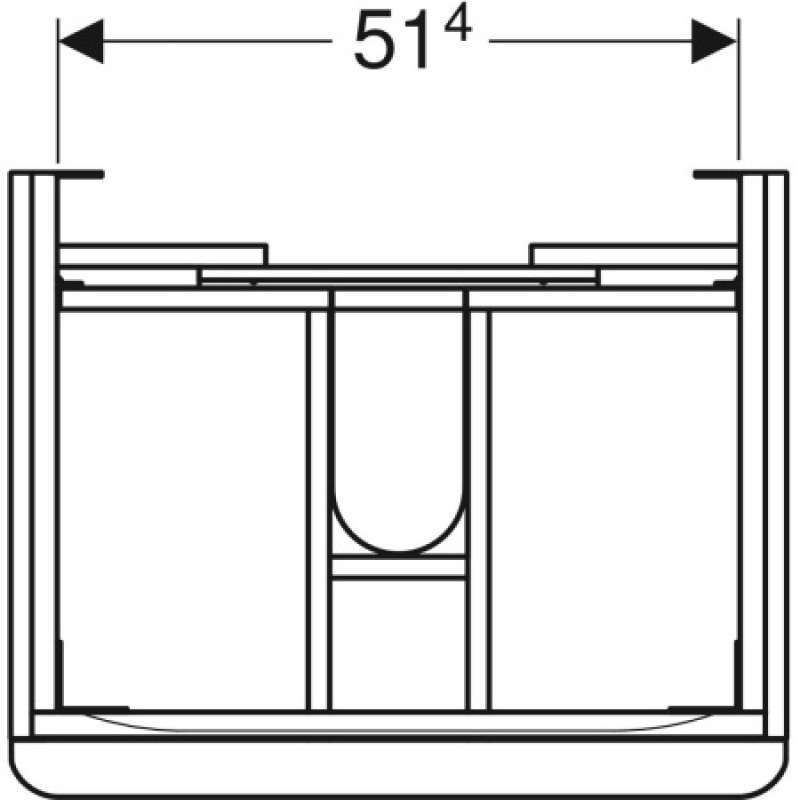 Тумба под умывальник Geberit Smyle Square 600х480 500.352.JL.1