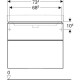 Тумба под умывальник Geberit Smyle Square 750х480 500.353.JR.1