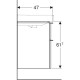 Тумба под умывальник Geberit Smyle Square 750х480 500.353.JR.1