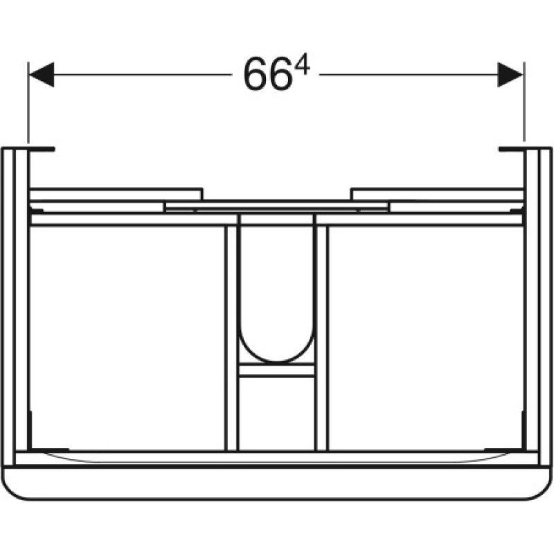 Тумба под умывальник Geberit Smyle Square 750х480 500.353.JR.1
