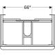Тумба под умывальник Geberit Smyle Square 750х480 500.353.JR.1
