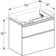 Тумба под умывальник Geberit Smyle Square 750х480 500.353.JR.1