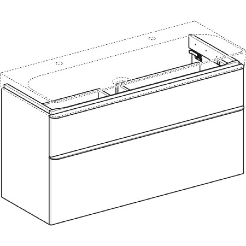 Тумба под умывальник Geberit Smyle Square 1200х480 500.355.JR.1