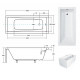 Ванна акриловая Besco MODERN 140Х70 00000013690