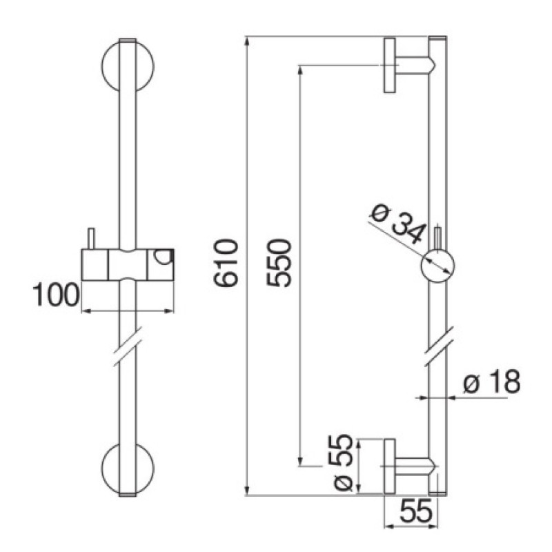 Штанга Nobili AD140/51RCR