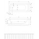 Ванна акрилова RADAWAY MIA Eco 170x70 WA1-55-170x070
