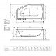 Ванна акрилова RADAWAY SITERA 150x85L