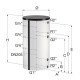 Бойлер косвенного нагрева Flamco Duo 1500 с изоляцией 19311