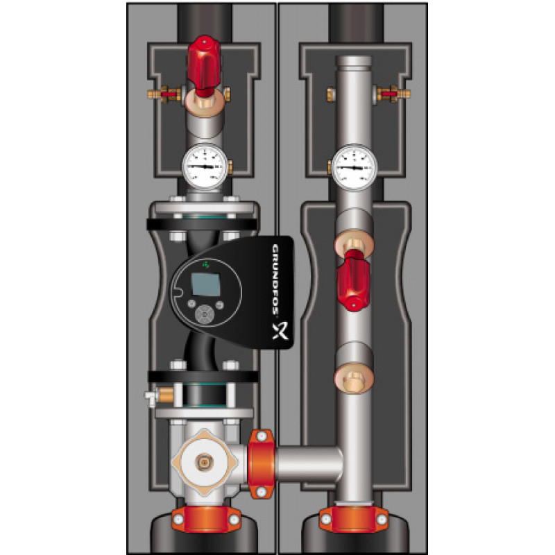 Насосна група Meibes FL-MK 2 1/2" Grundfos Magna 3 65-120F MEIH-66549.22