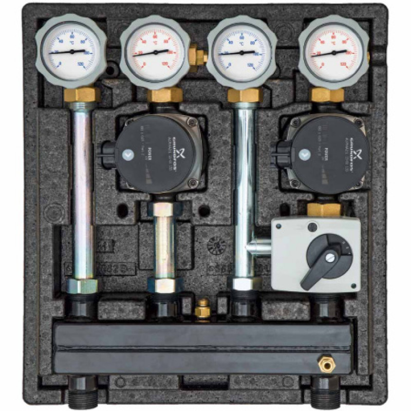 Насосна група Meibes Kombimix Grundfos UPM3S Auto 15-60 MEIH-26102.43