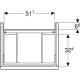 Тумба під умивальник Geberit iCon 600х480 502.303.01.3