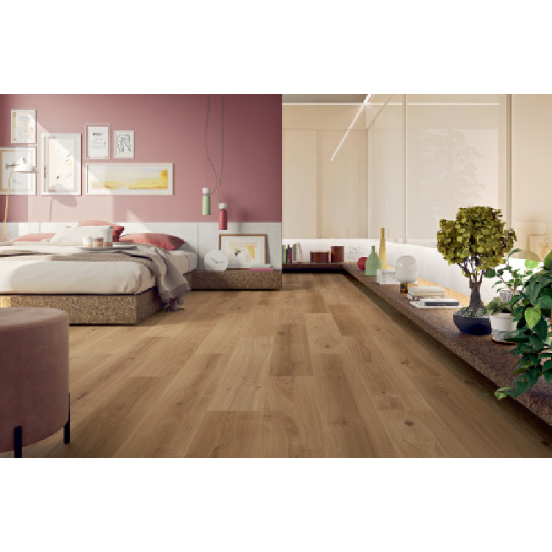 Плитка керамогранитная Blustyle Green Wood OAK naturale 200х1200х9,5 структурная/матовая BG0GW20