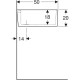Раковина Geberit Publica 700x500 мм 361370000