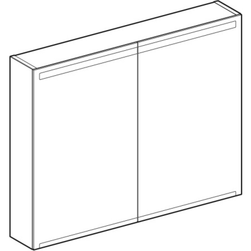 Шкафчик-зеркало с подсветкой Geberit Option 900x700x150 мм 500.583.00.1