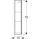 Шкафчик-зеркало с подсветкой Geberit Option 900x700x150 мм 500.583.00.1