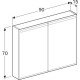 Шкафчик-зеркало с подсветкой Geberit Option 900x700x150 мм 500.583.00.1