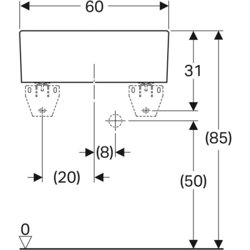 Раковина Geberit Publica 600x500 мм 361360000