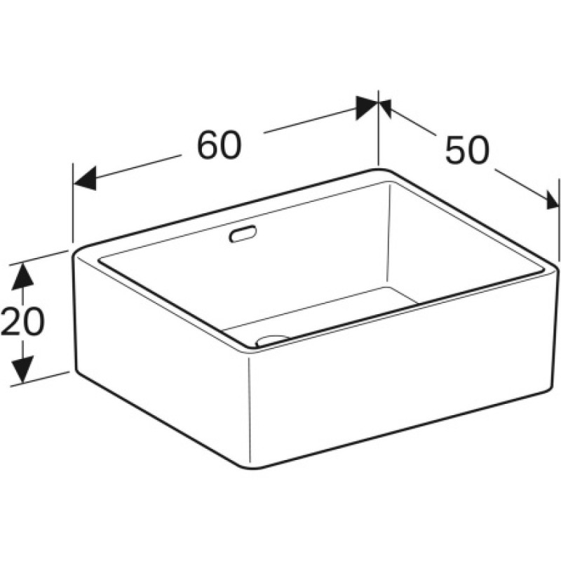 Раковина Geberit Publica 600x500 мм 361360000