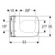 Подвесной унитаз Geberit Selnova Square Rimfree 501.961.00.1