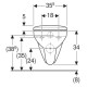 Подвесной унитаз Geberit Selnova Square Rimfree 501.961.00.1