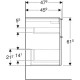 Тумба под умывальник Geberit iCon 750х480 502.304.01.2