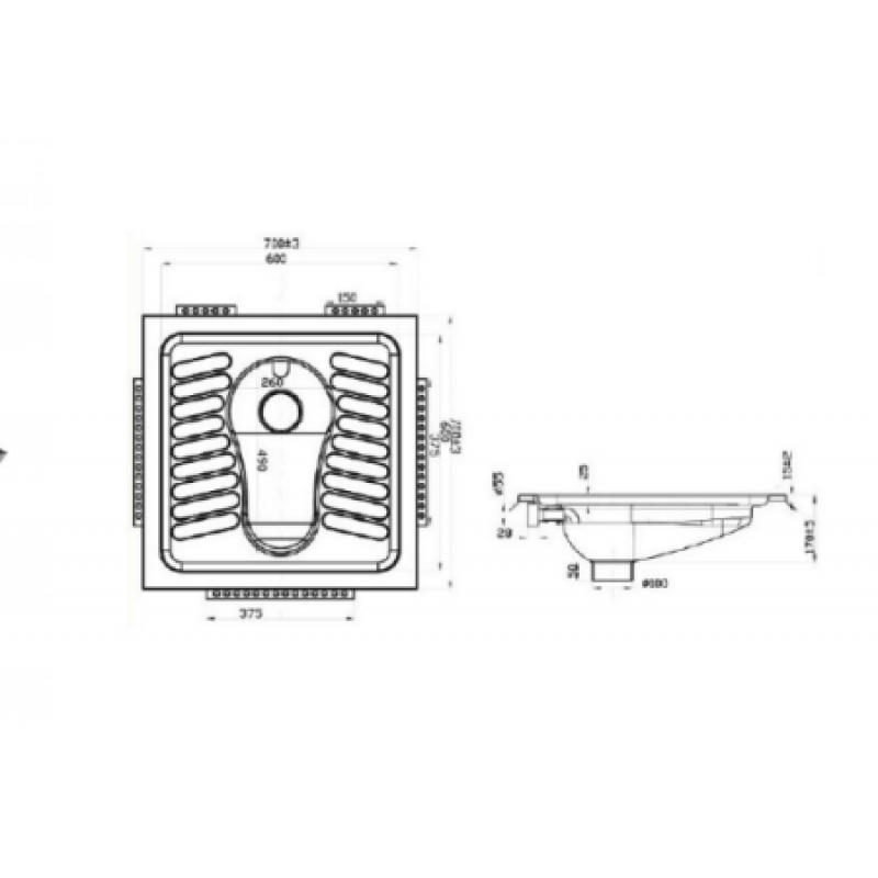 Чаша генуючи Presto Inox AISI 304 (1,0 мм) 71400