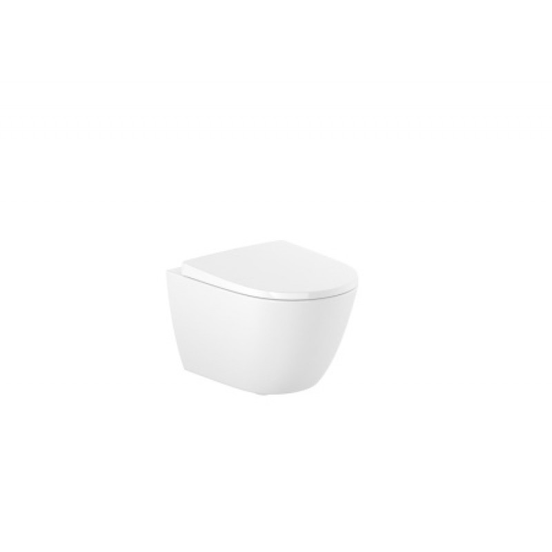Унитаз подвесной ROCA Ona Compact Rimless + крышка A34H689000