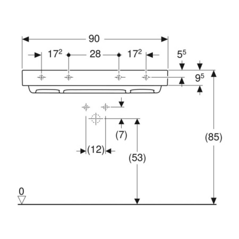 Раковина Geberit One 900x480 мм 505.037.00.1