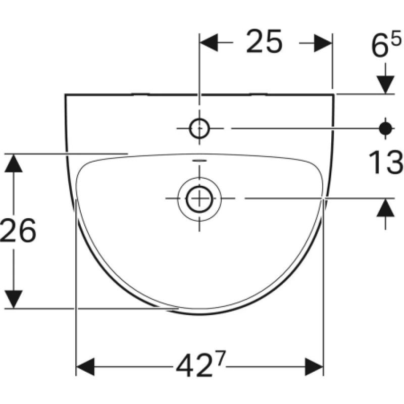 Раковина Geberit Selnova 500x410 мм 500.295.01.7