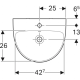 Раковина Geberit Selnova 500x410 мм 500.295.01.7