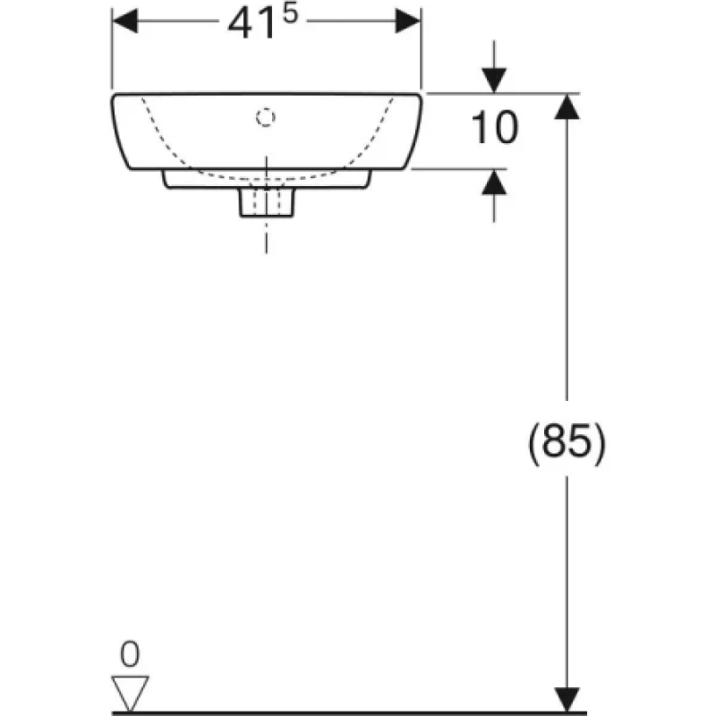 Раковина Geberit Selnova 41.5х16.5х41 мм 500.326.01.5