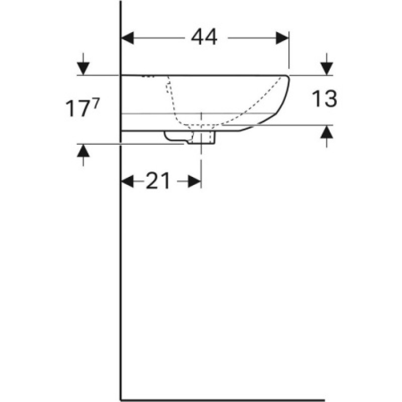 Раковина Geberit Selnova 550х440 мм 500.315.01.7