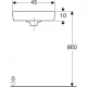 Раковина Geberit Selnova Compact 45х15.5х39.5 мм 501.519.00.7
