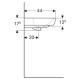 Раковина Geberit Selnova Square 550х440 мм 500.290.01.7
