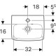 Раковина Geberit Selnova Square 360х145х280 мм 500.316.01.7