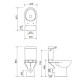 Комплект напольного унитаза с бачком Cersanit Etiuda CCKZ1013723485