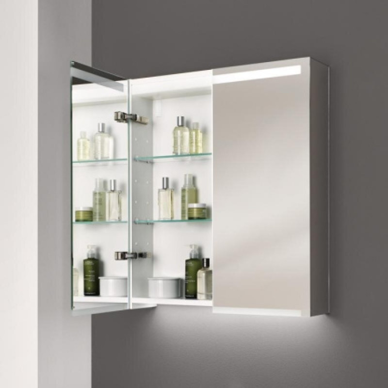 Шкафчик-зеркало с подсветкой Geberit Option 750x700x150 мм 500.205.00.1