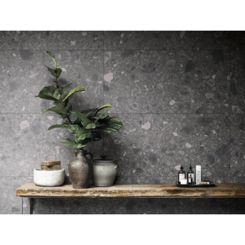 Плитка керамогранитная Refin Orobica Antracite 600x1200х9мм гладкая/матовая OQ57