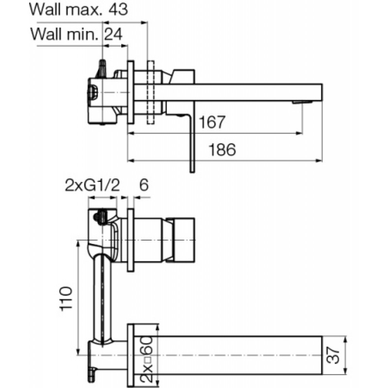 Змішувач для умивальника Valvex Ars 2420440
