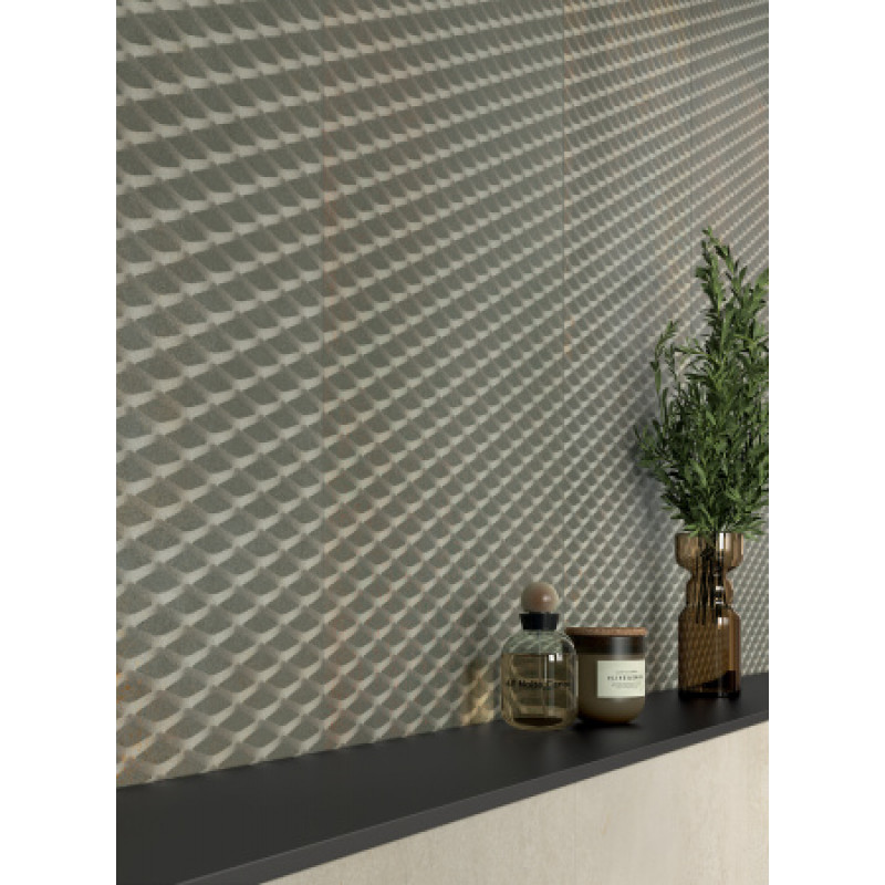 Плитка керамогранитная Panaria Blade Zero3 Plus Oxide 500X1000Х3.5мм гладкая/матовая PZ9BL10