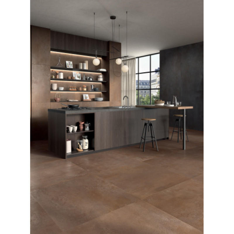 Плитка керамогранитная Panaria Blade Zero3 Plus Rust 500X1000Х3.5мм гладкая/матовая PZ9BL30