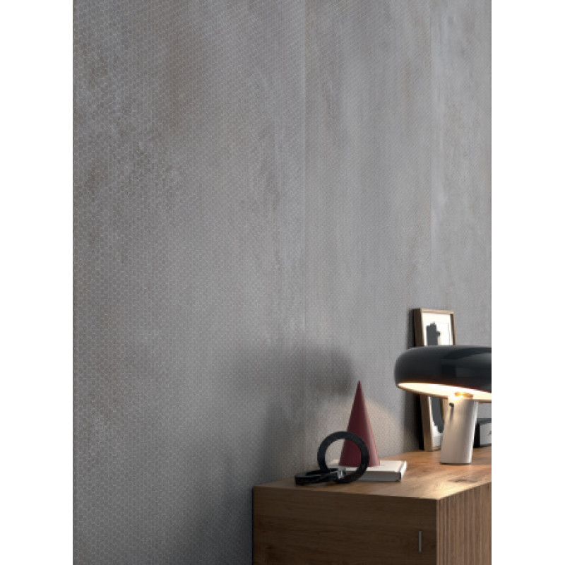 Плитка керамогранітна Panaria Blade Zero3 Plus Chrome, декор Hive 3000X1000Х3.5мм гладка/матова PZ7BL50