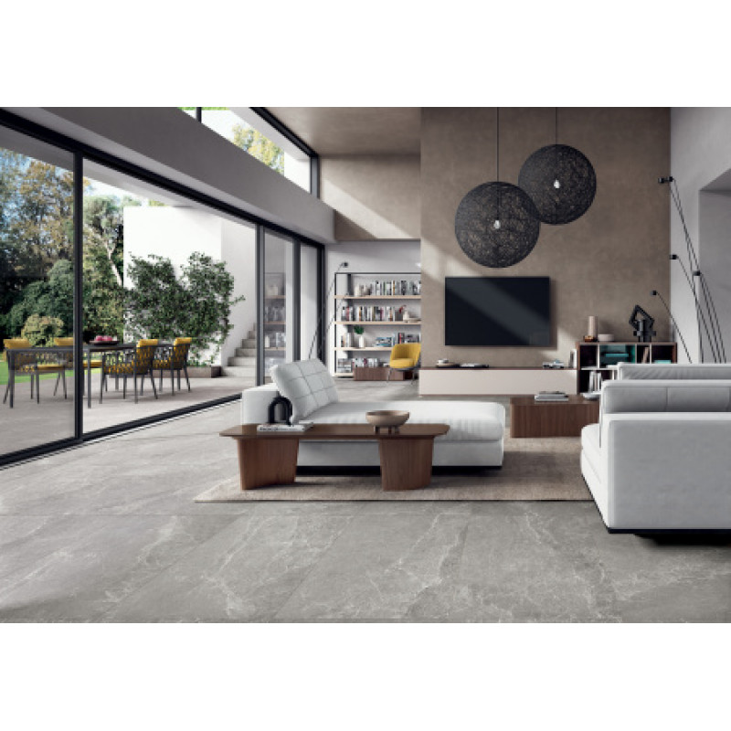 Плитка керамогранитная Blustyle Advantage Silver 600x1200х20мм структурная/матовая BGXAD53